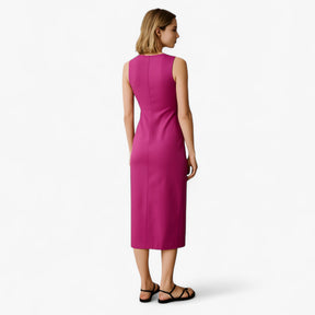 Women's Dress : Maxi Jurk Dames Blauw - Elegante met Split in van Pantino