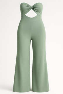 Jumpsuits en Rompers : Dames Elegante Jumpsuit voor Elke Gelegenheid - Groen in Groen van Pantino