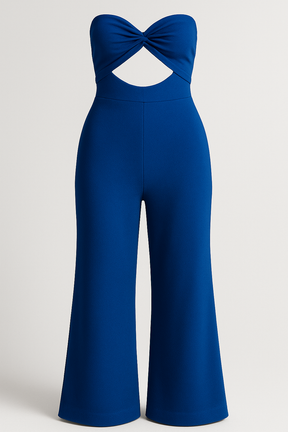 Jumpsuits en Rompers : Dames Elegante Jumpsuit voor Elke Gelegenheid - Groen in Blauw van Pantino
