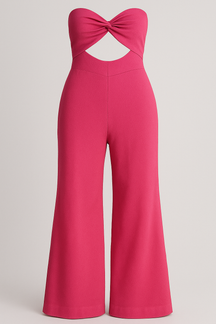 Jumpsuits en Rompers : Dames Elegante Jumpsuit voor Elke Gelegenheid - Groen in Fuchsia van Pantino