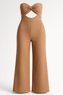 Jumpsuits en Rompers : Dames Elegante Jumpsuit voor Elke Gelegenheid - Groen in Modder van Pantino