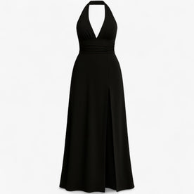 Women's Dress : Dames Zomerjurk Blauw - Elegante Mouwloze Jurk voor Vrouwen in Zwart van Pantinoshop