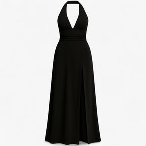 Women's Dress : Dames Zomerjurk Blauw - Elegante Mouwloze Jurk voor Vrouwen in Zwart van Pantino