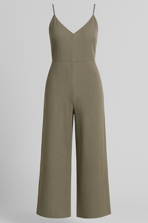 Jumpsuit : Dames Jumpsuit Zonder Mouwen - Wit in Grijs van Pantino