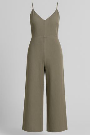 Jumpsuit : Dames Jumpsuit Zonder Mouwen - Wit in Grijs van Pantino