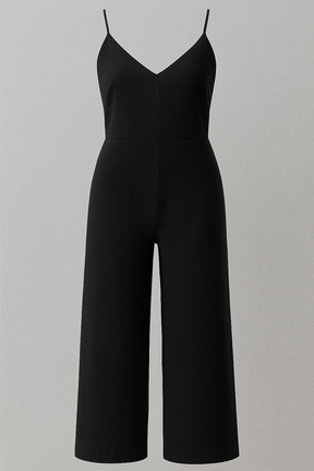 Jumpsuit : Dames Jumpsuit Zonder Mouwen - Wit in Zwart van Pantino