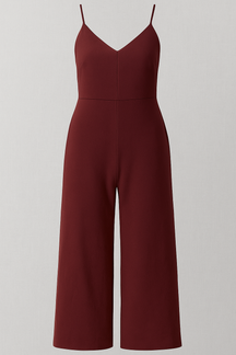 Jumpsuit : Dames Jumpsuit Zonder Mouwen - Wit in Bordeaux van Pantino