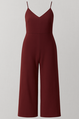 women's jumpsuit : Dames Jumpsuit Zonder Mouwen - Wit in Bordeaux van Pantinoshop