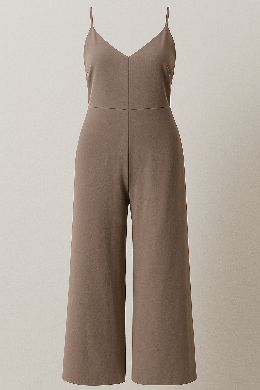 Jumpsuit : Dames Jumpsuit Zonder Mouwen - Wit in Mokka van Pantino