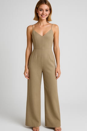 Jumpsuit : Dames Jumpsuit Zonder Mouwen - Wit in van Pantino