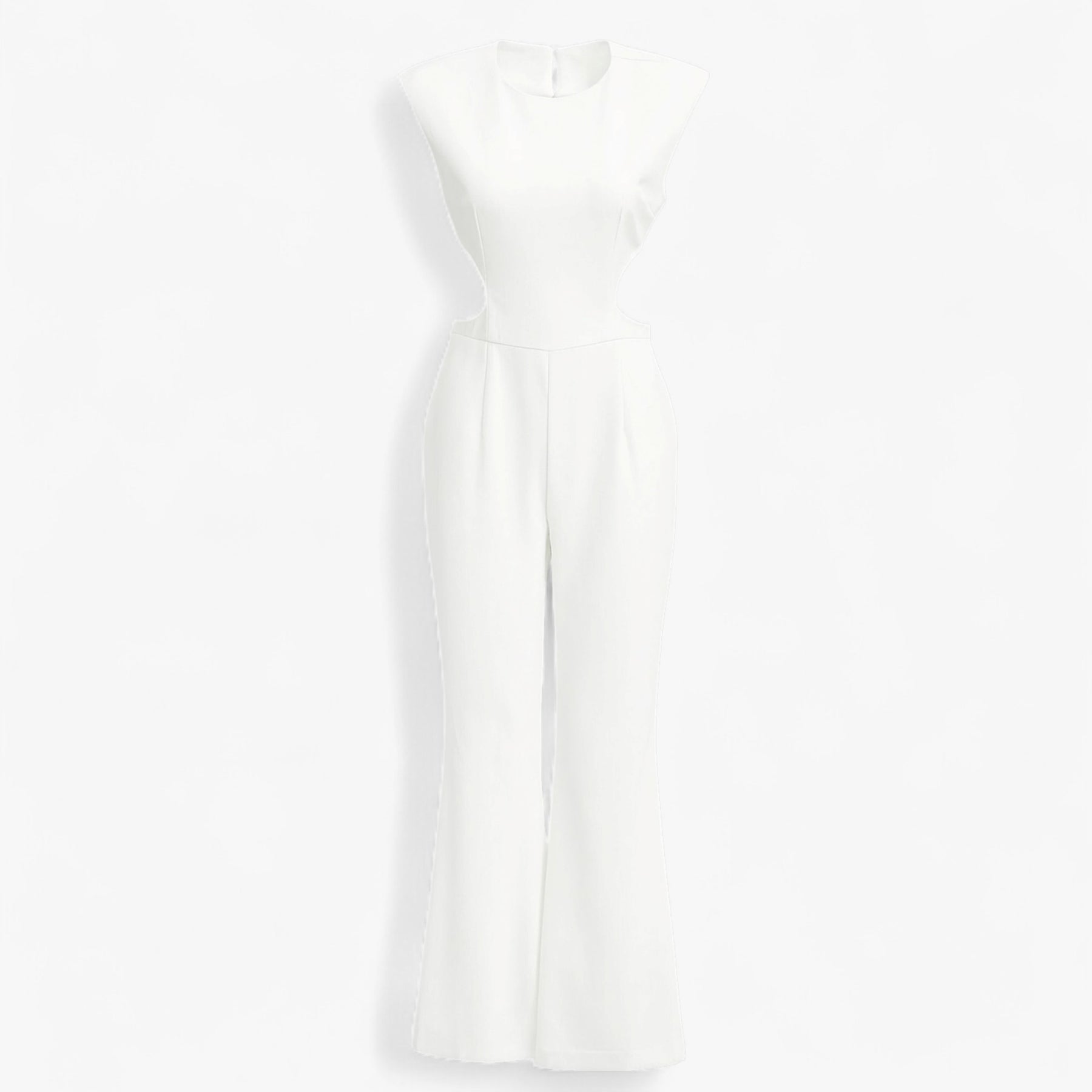 Women's Clothes : Dames Feestelijke Jumpsuit Zwart Elegant in Wit van Pantino