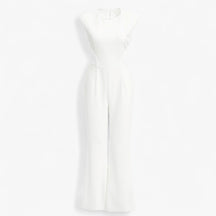 Women's Clothes : Dames Feestelijke Jumpsuit Zwart Elegant in Wit van Pantino