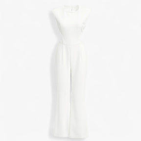 Women's Clothes : Dames Feestelijke Jumpsuit Zwart Elegant in Wit van Pantino