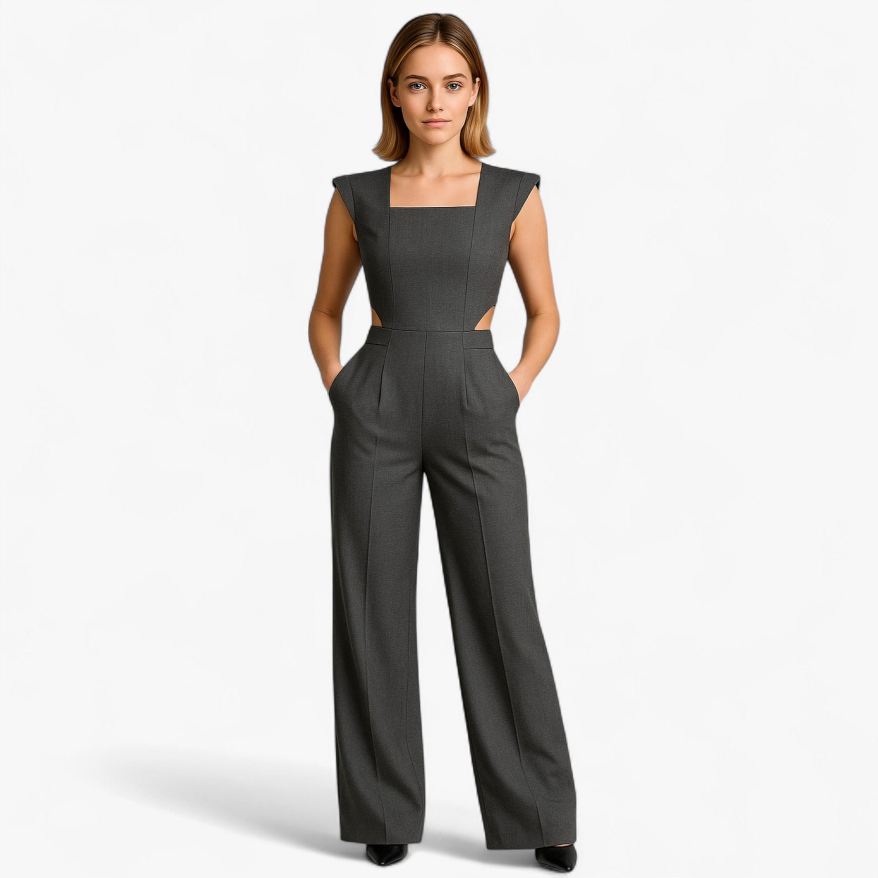 Women's Clothes : Dames Feestelijke Jumpsuit Zwart Elegant in van Pantino