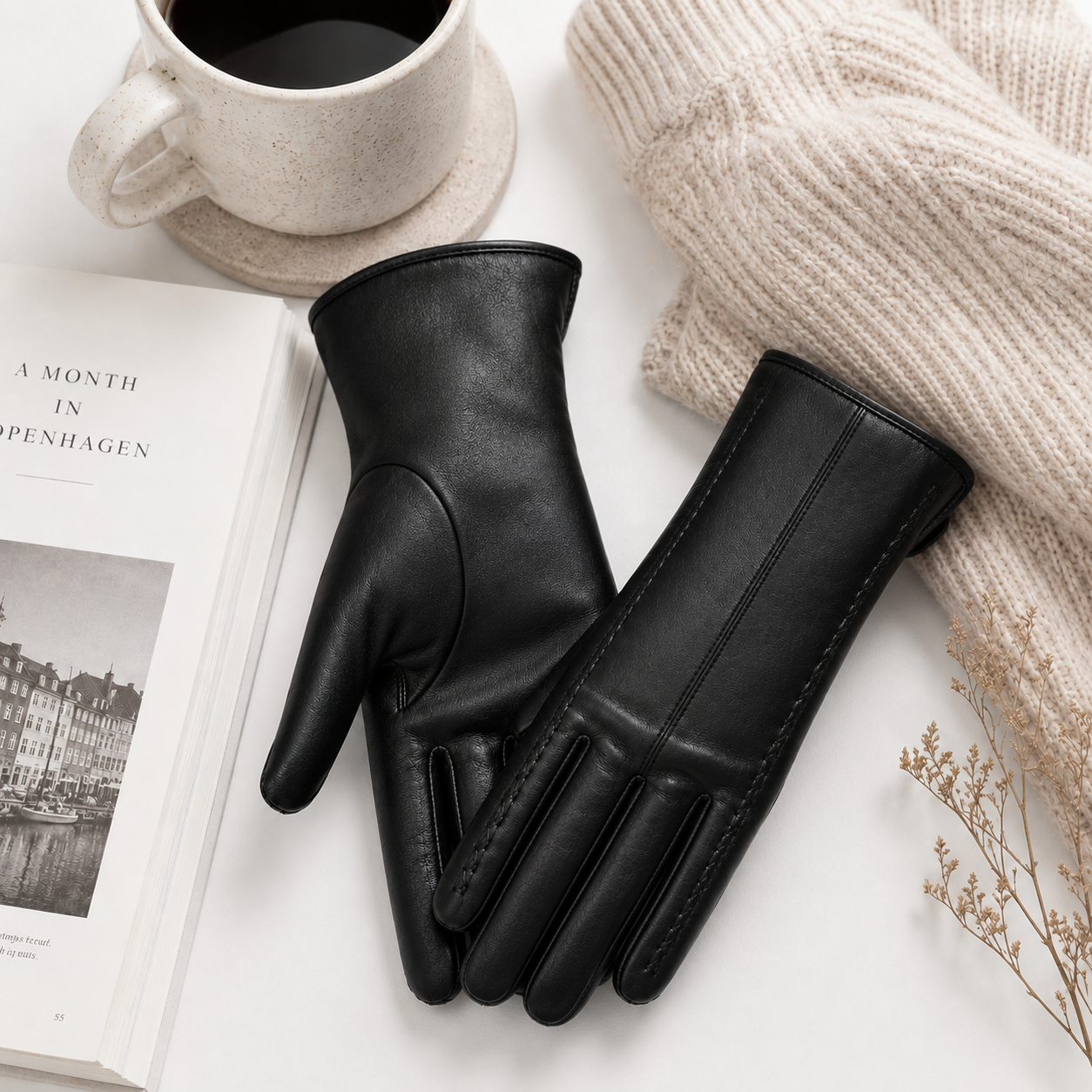 Gloves : Dames Handschoenen van Echt Leer in van Pantino