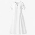 Dames Jurken Zomer V-hals Elegant - Wit