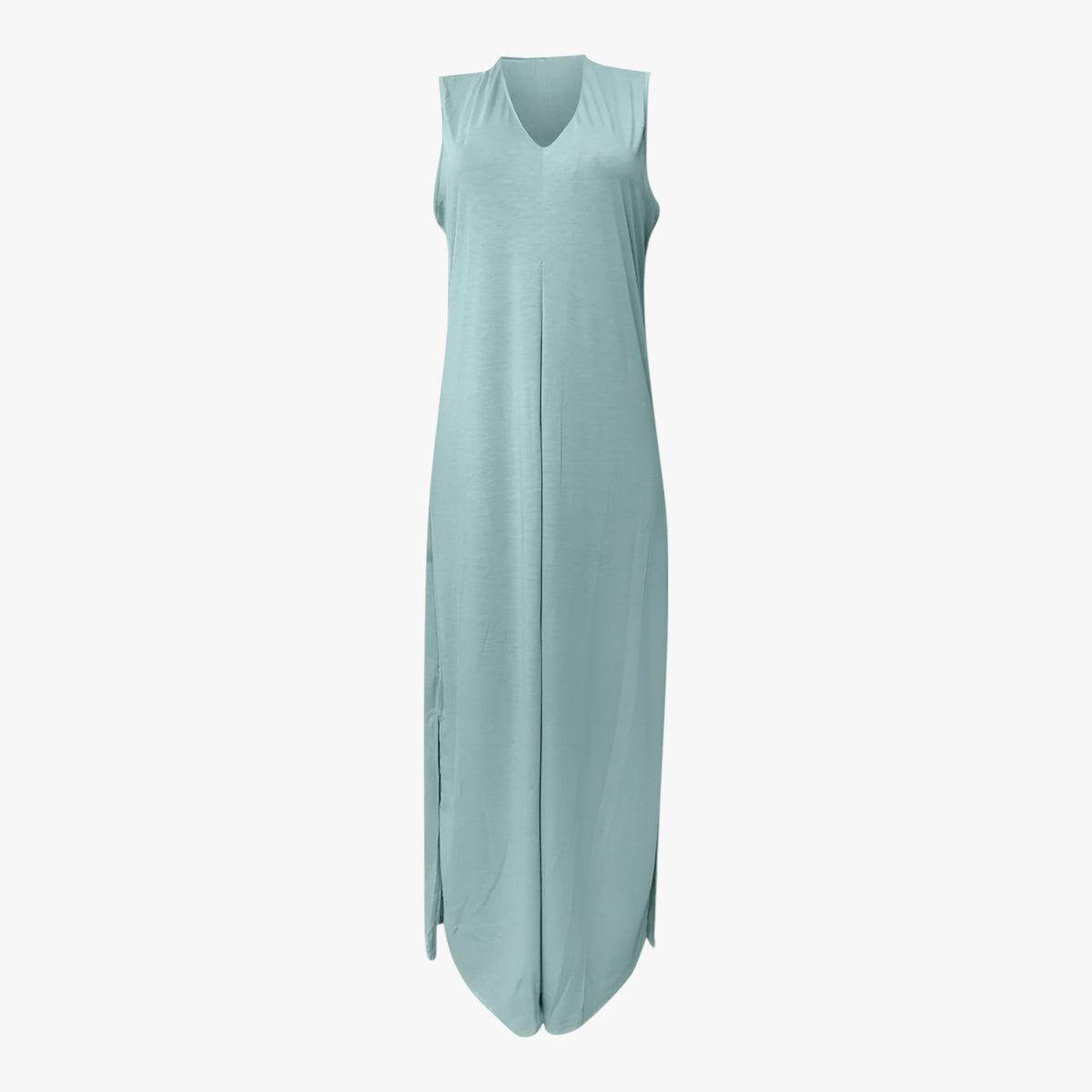 Two-Piece Set : Dames Lange Zomerjurk met Vest - Groen in Groen van Pantino