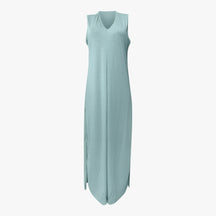 Two-Piece Set : Dames Lange Zomerjurk met Vest - Groen in Groen van Pantino