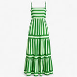 Women's Summer Dress Green - Light with Spaghetti Straps