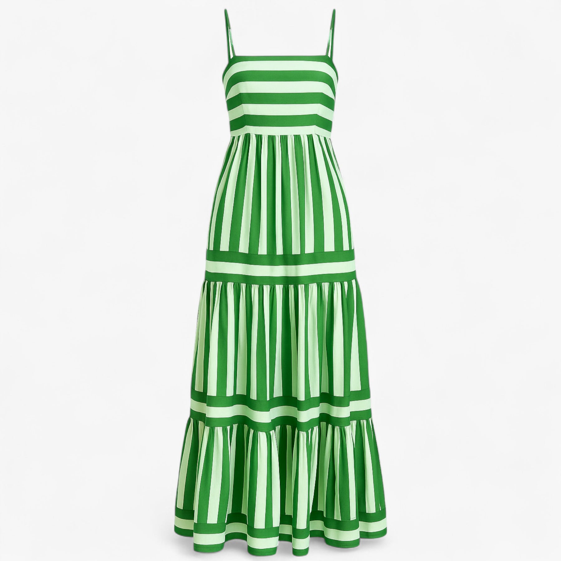 Women's Dress : Zomerjurk Dames Groen - Lichte met Spaghettibandjes in Groen van Pantino