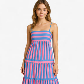Women's Dress : Zomerjurk Dames Groen - Lichte met Spaghettibandjes in van Pantino