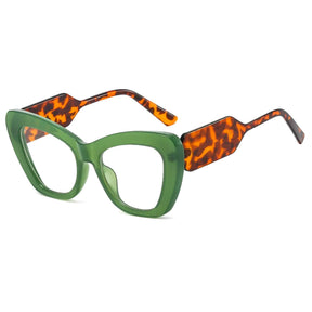 Zonnebrillen : Dames Oversized Cat Eye Zonnebril met UV400 Bescherming - Bloemen Grijs in van Pantino