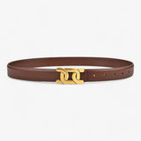 Ceinture rétro chic pour femmes pour tenues élégantes - Marron