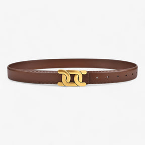 Riemen : Dames Retro Chic Riem voor Elegante Outfits - Bruin in van Pantino
