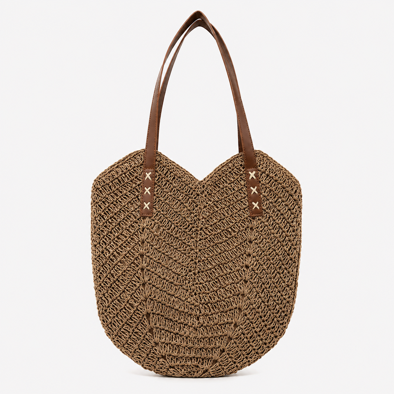 bags : Dames Schoudertas van Grass Weaving met Ruim Hoofdvak in van Pantino