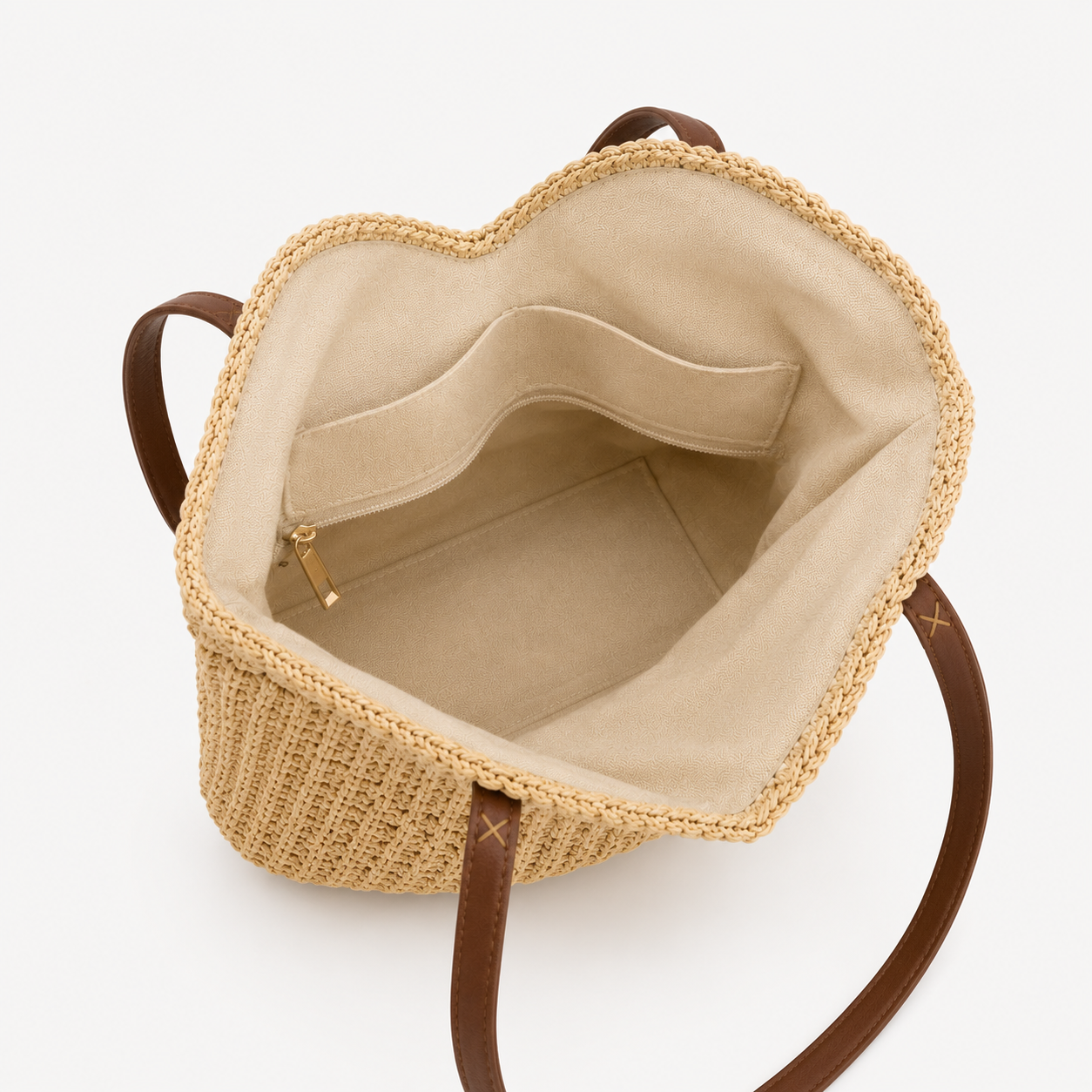 bags : Dames Schoudertas van Grass Weaving met Ruim Hoofdvak in van Pantino