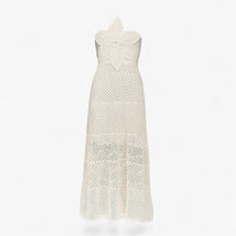 Women's Dress : Maxi Jurk Dames Rood - Sexy met 3D Applicaties in Abrikoos van Pantino