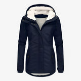 Damen stilvolle wasserdichte Winterjacke - Blau