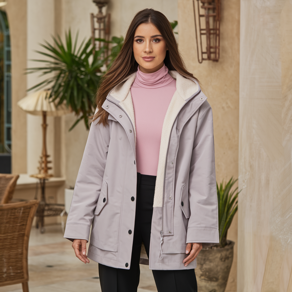 Damesbuitenjassen : Dames Stijlvol Winterjack Waterproof - Blauw in van Pantino
