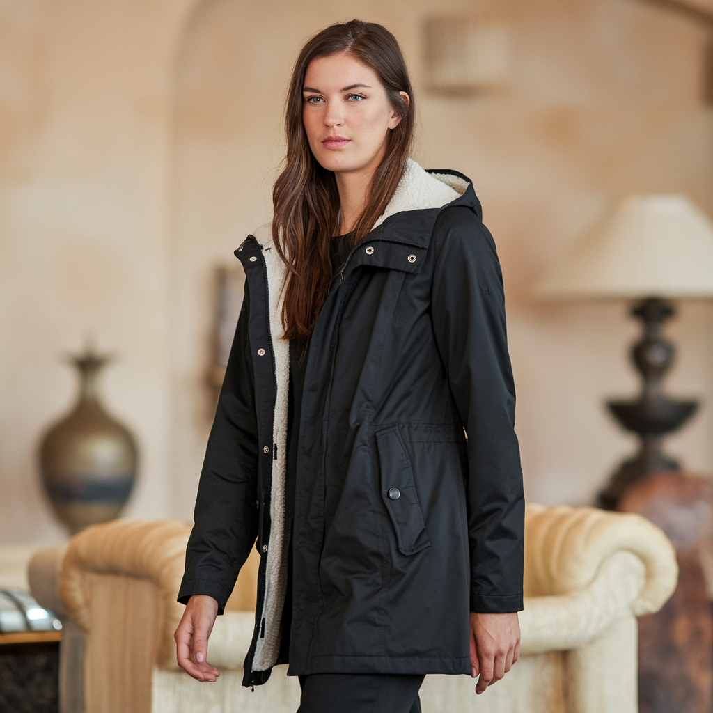 Damesbuitenjassen : Dames Stijlvol Winterjack Waterproof - Blauw in van Pantino