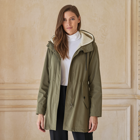 Damesbuitenjassen : Dames Stijlvol Winterjack Waterproof - Blauw in van Pantino