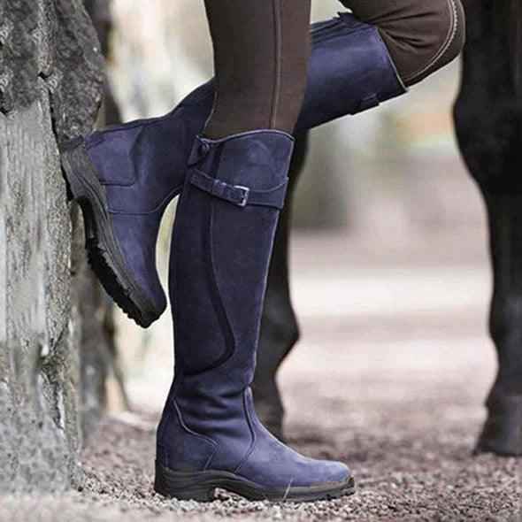 Waterdichte Leren Winter Rijlaarzen Dames: Warmte, Grip & Stijl