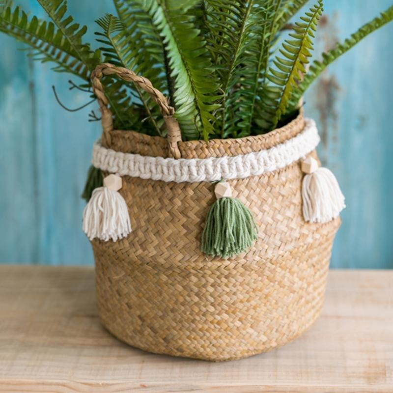home & garden : Decoratief Macramé Touw Wit - Kwast Wanddecoratie Bohemian - Katoen in van Pantino