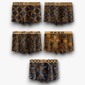 Boxer Shorts : Heren Boxershorts Katoen Z5-pack Zwart/Grijs - Ademend ondergoed voor dagelijks comfort in van Pantino