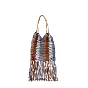 bags : Strandtas Dames Zwart - Stijlvol Geweven Zomer Design - Stro in van Pantino