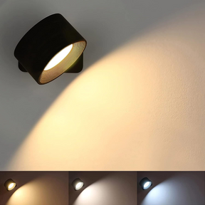 home & garden : 360° Draadloze Oplaadbare Wandlamp - Zwart in van Pantino