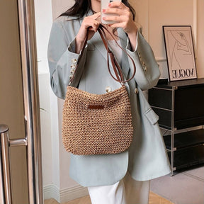 bags : Leren Damestas Beige - Elegante Schoudertas van Echt Leer in van Pantino