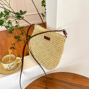 bags : Leren Damestas Beige - Elegante Schoudertas van Echt Leer in van Pantino