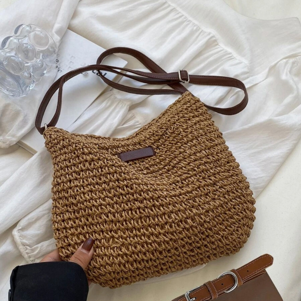 bags : Leren Damestas Beige - Elegante Schoudertas van Echt Leer in van Pantino