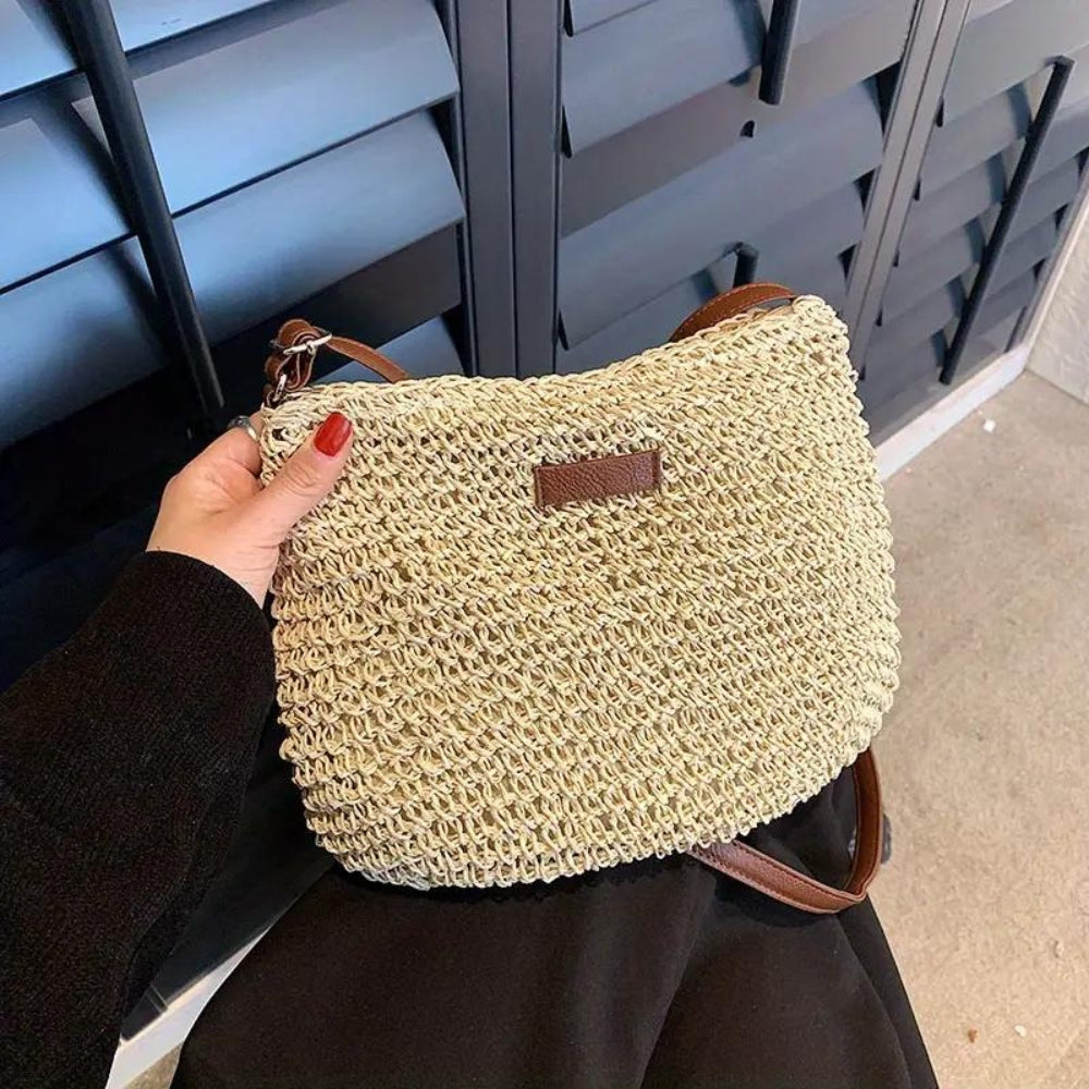 bags : Leren Damestas Beige - Elegante Schoudertas van Echt Leer in van Pantino