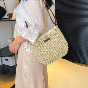bags : Leren Damestas Beige - Elegante Schoudertas van Echt Leer in van Pantino