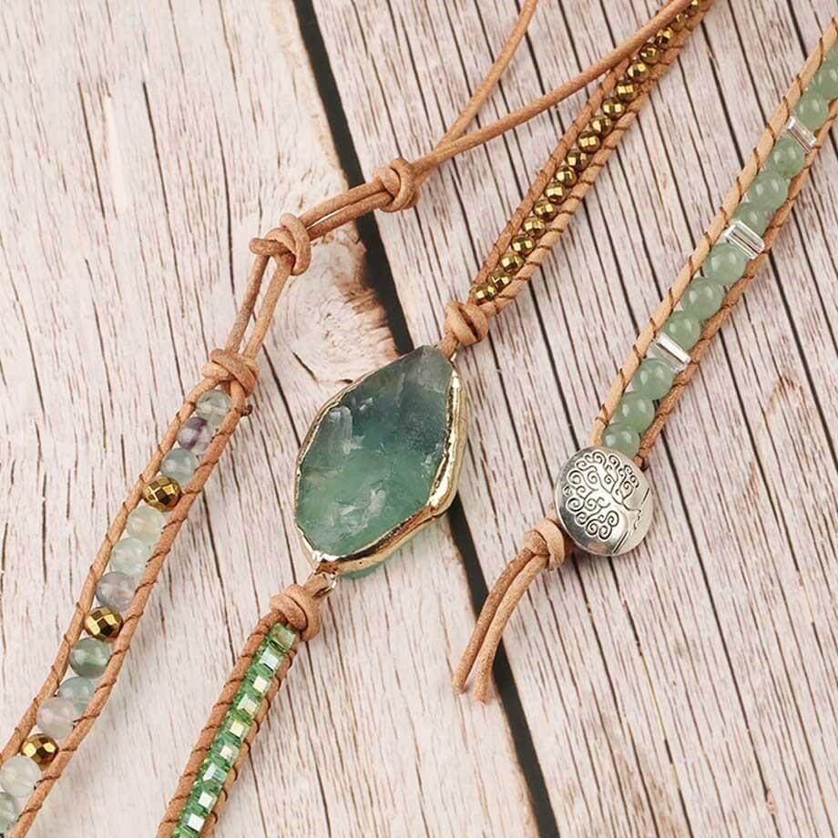 Bracelet : Helende Armband - Groene Aventurijn in van Pantino