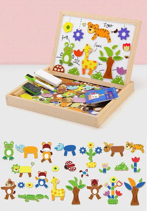 other : PlayWood - Houten Magnetische Krijtbord in Dieren van Pantino