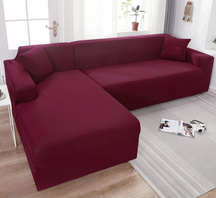 home & garden : SofCove - Wasbare Bankhoes - Verlengt de Levensduur, Waterafstotend, Rekbaar in Wijnrood van Pantino