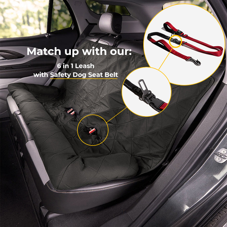 pets : Honden Auto Reisbed Crème Kaki - Comfortabel Veilig Reizen - Pluche in van Pantino