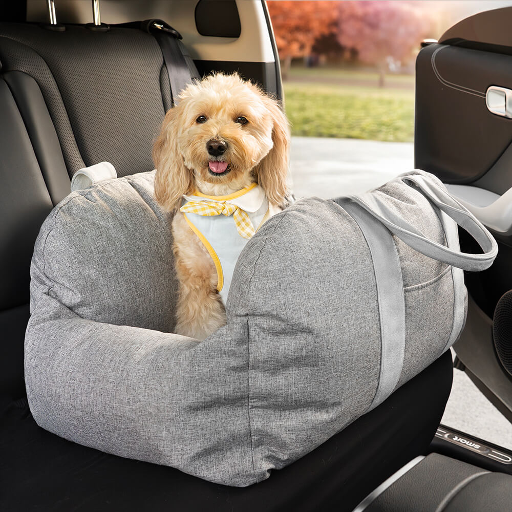 pets : Kalmerend Hond Auto Bed - Grijs in van Pantino